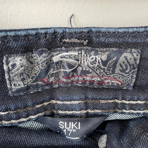 Silver Jeans Suki 17” Mid Rise - Skinny Size 27W - Picture 6 of 12